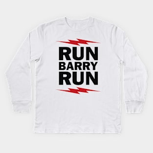 RUN BARRY RUN Kids Long Sleeve T-Shirt